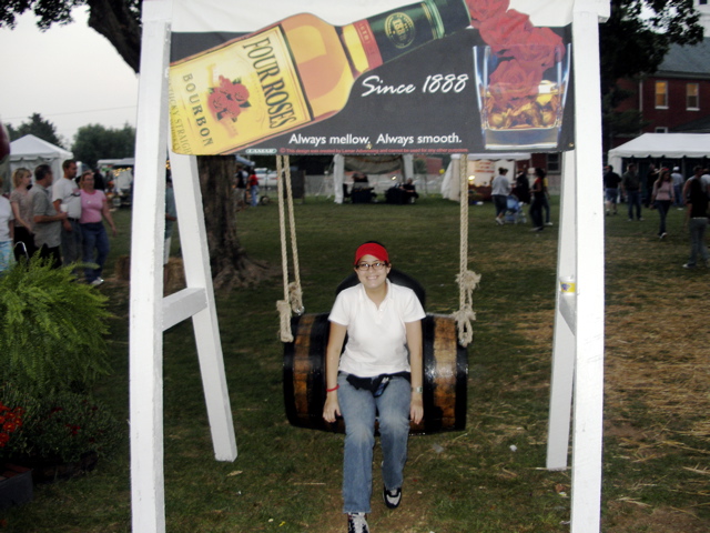 Andrea in Barrel Swing.JPG