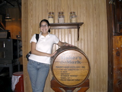 Andrea w/Barrel 1.JPG