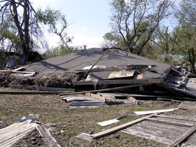 Collapsed House