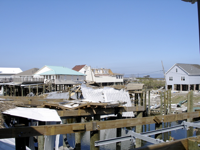 Damage at Proctor's Landing
